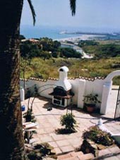 BBQ and view towards Puerto Sotogrande